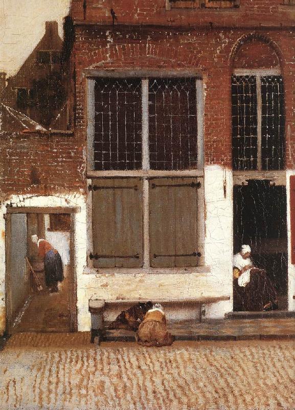 VERMEER VAN DELFT, Jan The Little Street (detail)  et France oil painting art